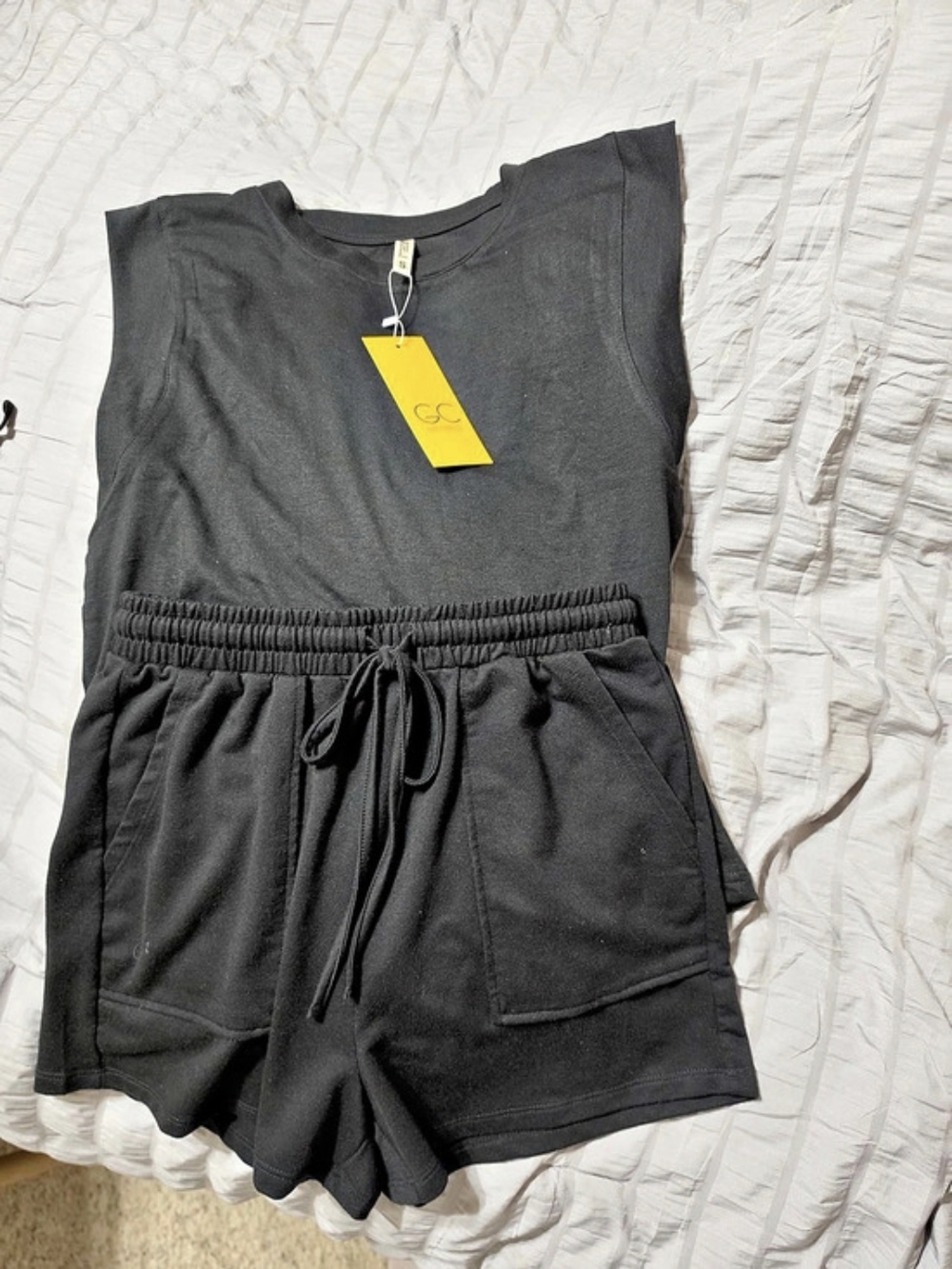 Grecerelle Women'Small Black Shorts Set NWT Size Small